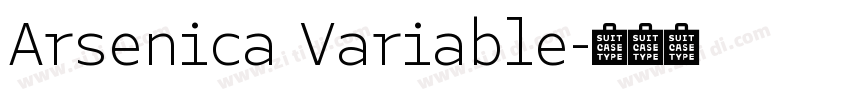 Arsenica Variable字体转换